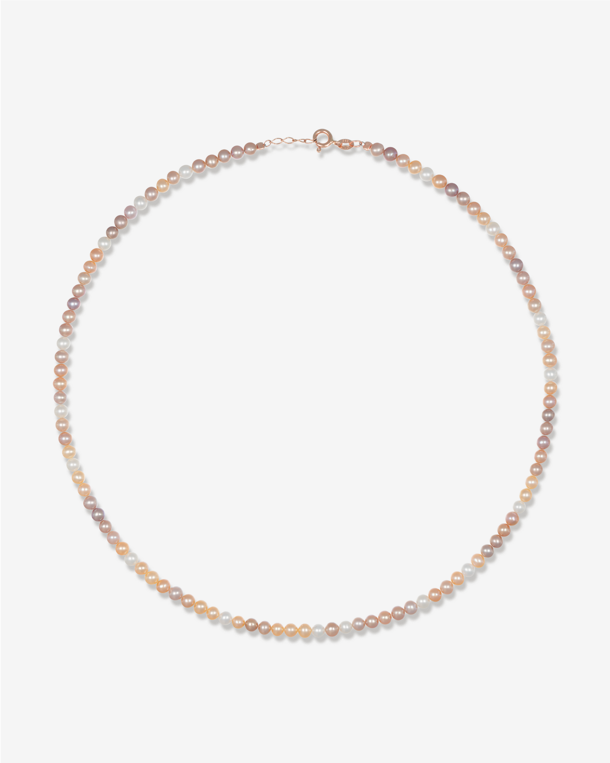 Pera – Choker Rosé | Zarte Perlenchoker mit Süßwasserperlen in 14k Roségold | KONI Design Wien