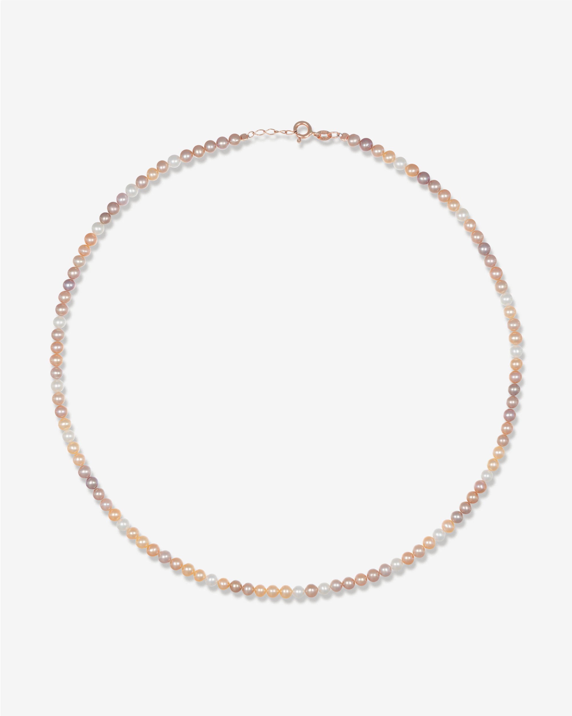 Pera – Choker Rosé | Zarte Perlenchoker mit Süßwasserperlen in 14k Roségold | KONI Design Wien