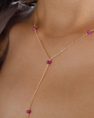 Birthstone – Y-necklace