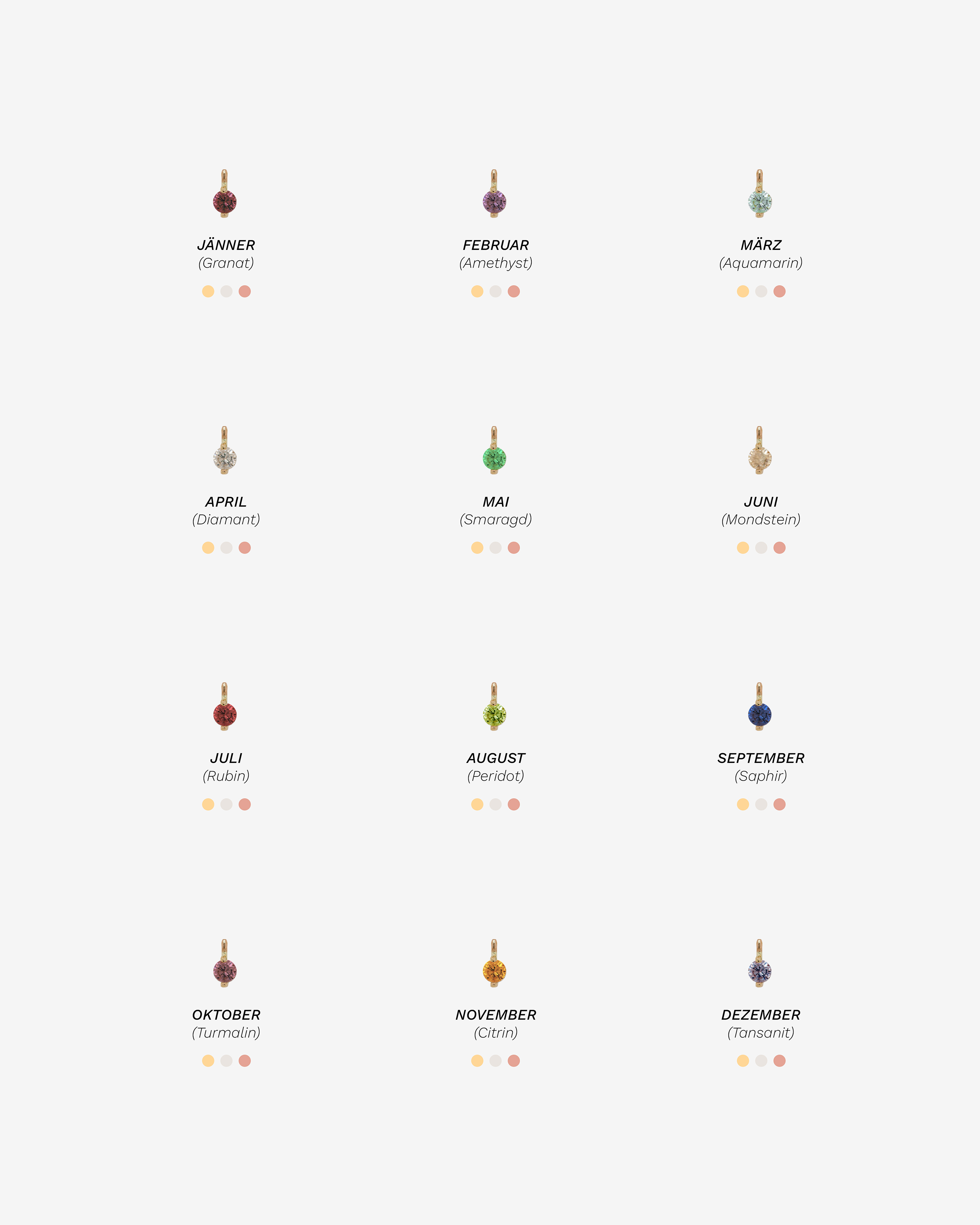 Birthstone - Armband