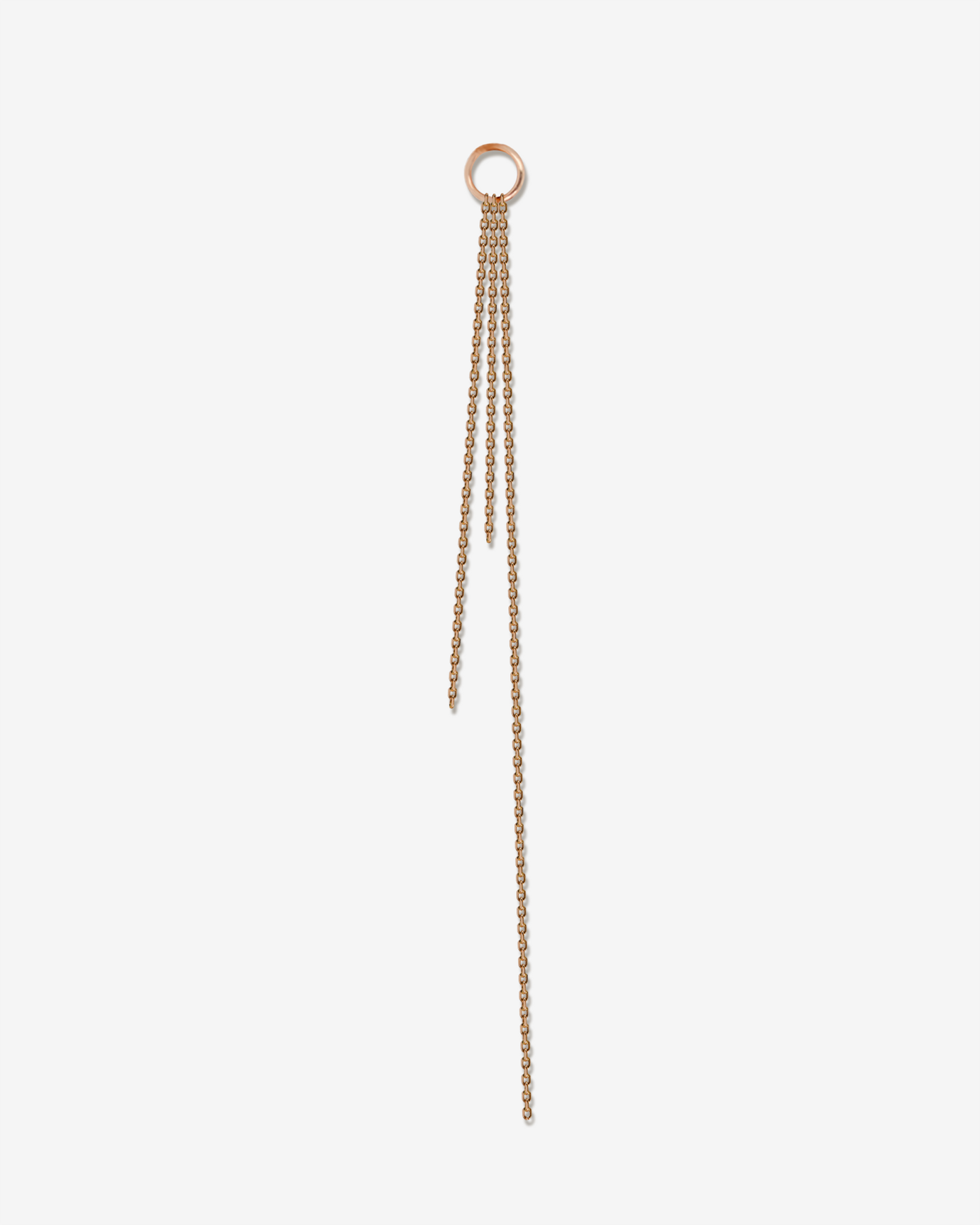 Julia – Gold Anhänger Roségold | Einzelner Anhänger an Kreole | KONI Design Wien