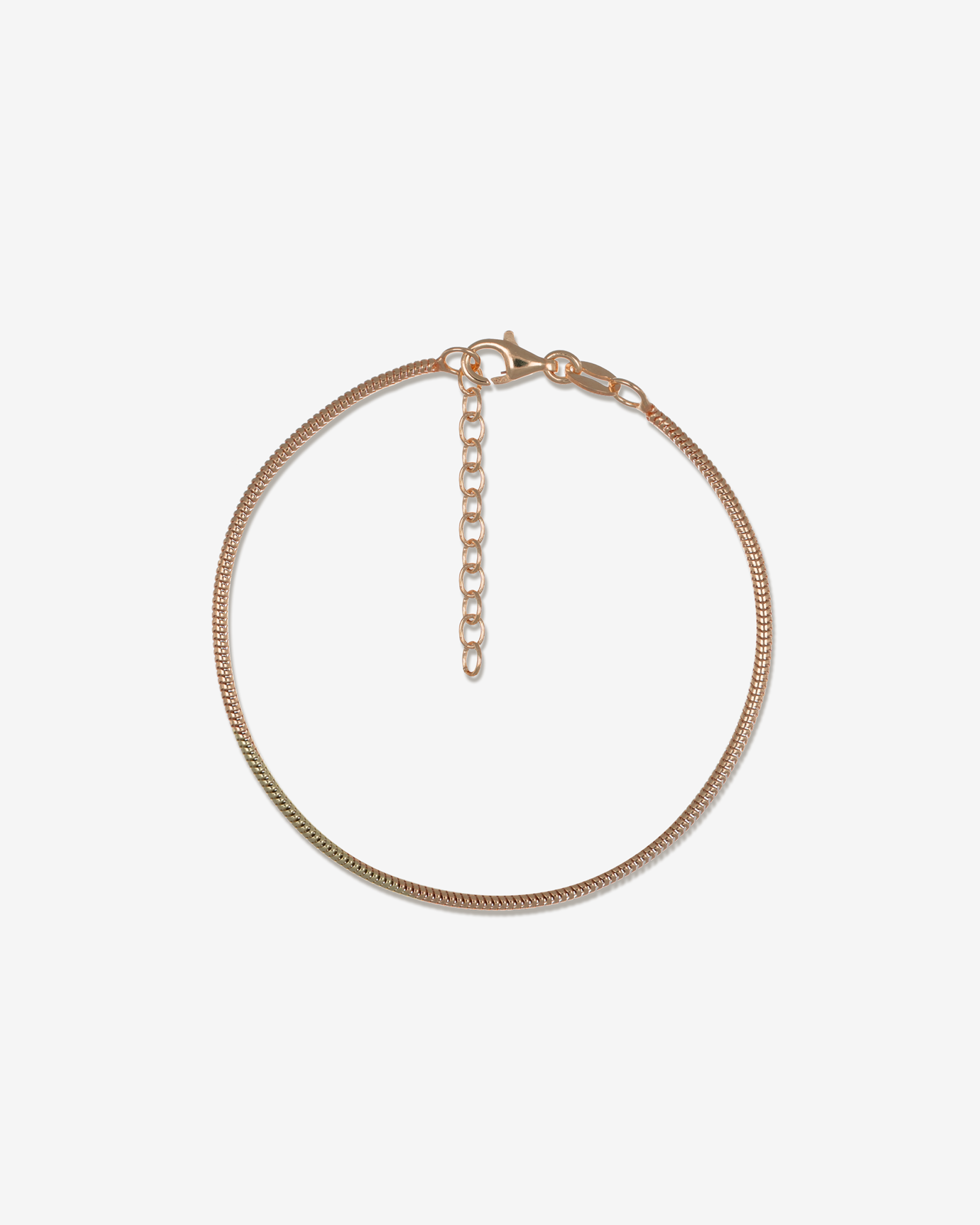 Mumbai – Armkette Rosé | Filigrane Schlangenkette aus 925 Sterling Silber rosévergoldet | KONI Design Wien