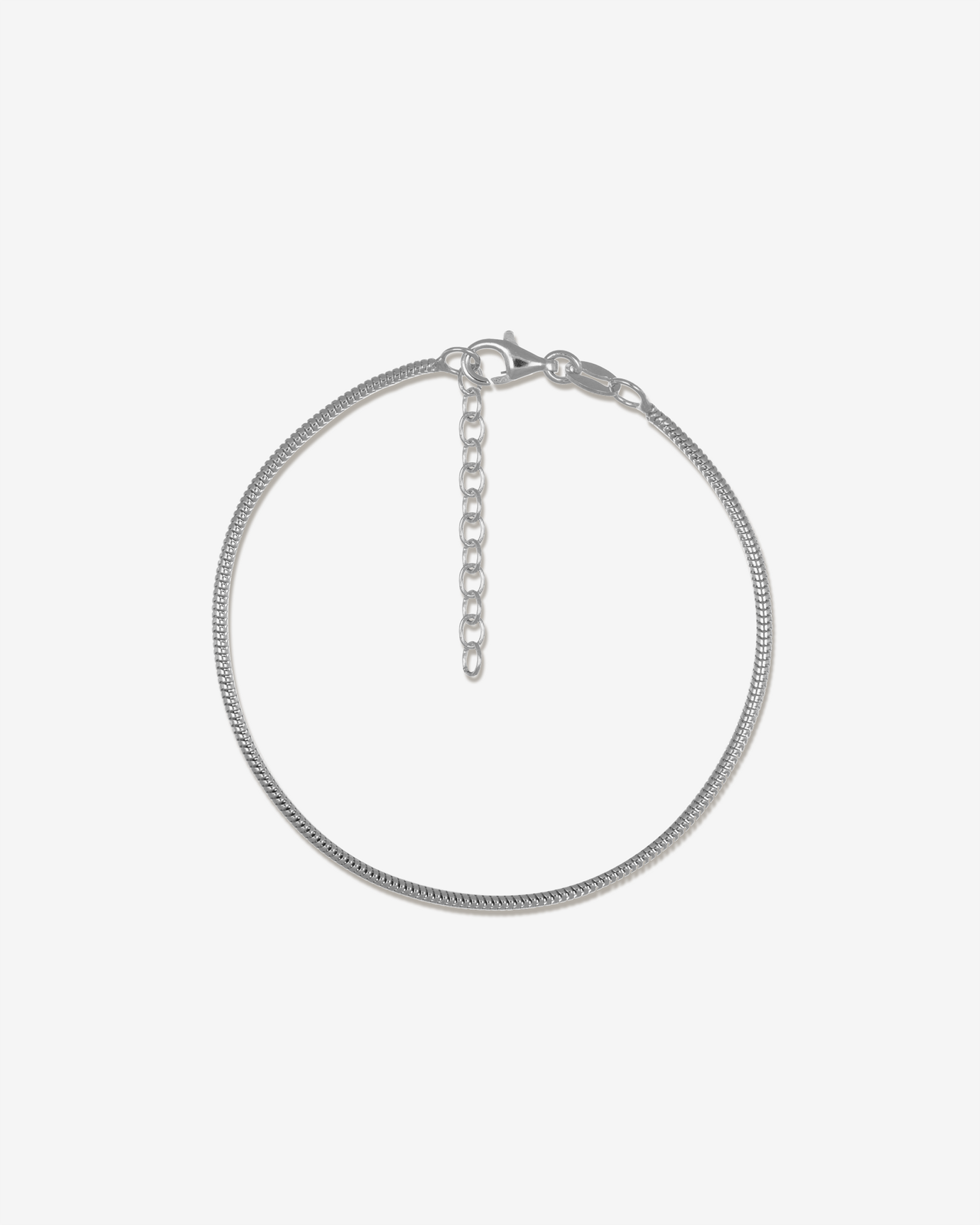 Mumbai – Armkette Weiß/Silber | Filigrane Schlangenkette aus 925 Sterling Silber | KONI Design Wien