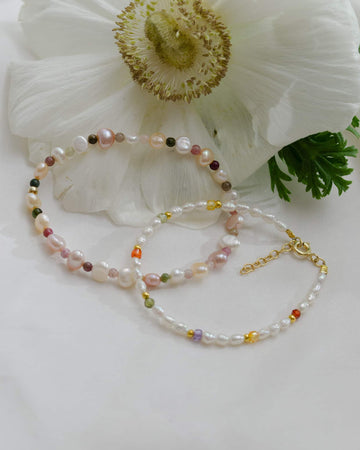 Sugar Pearl - stone bracelet