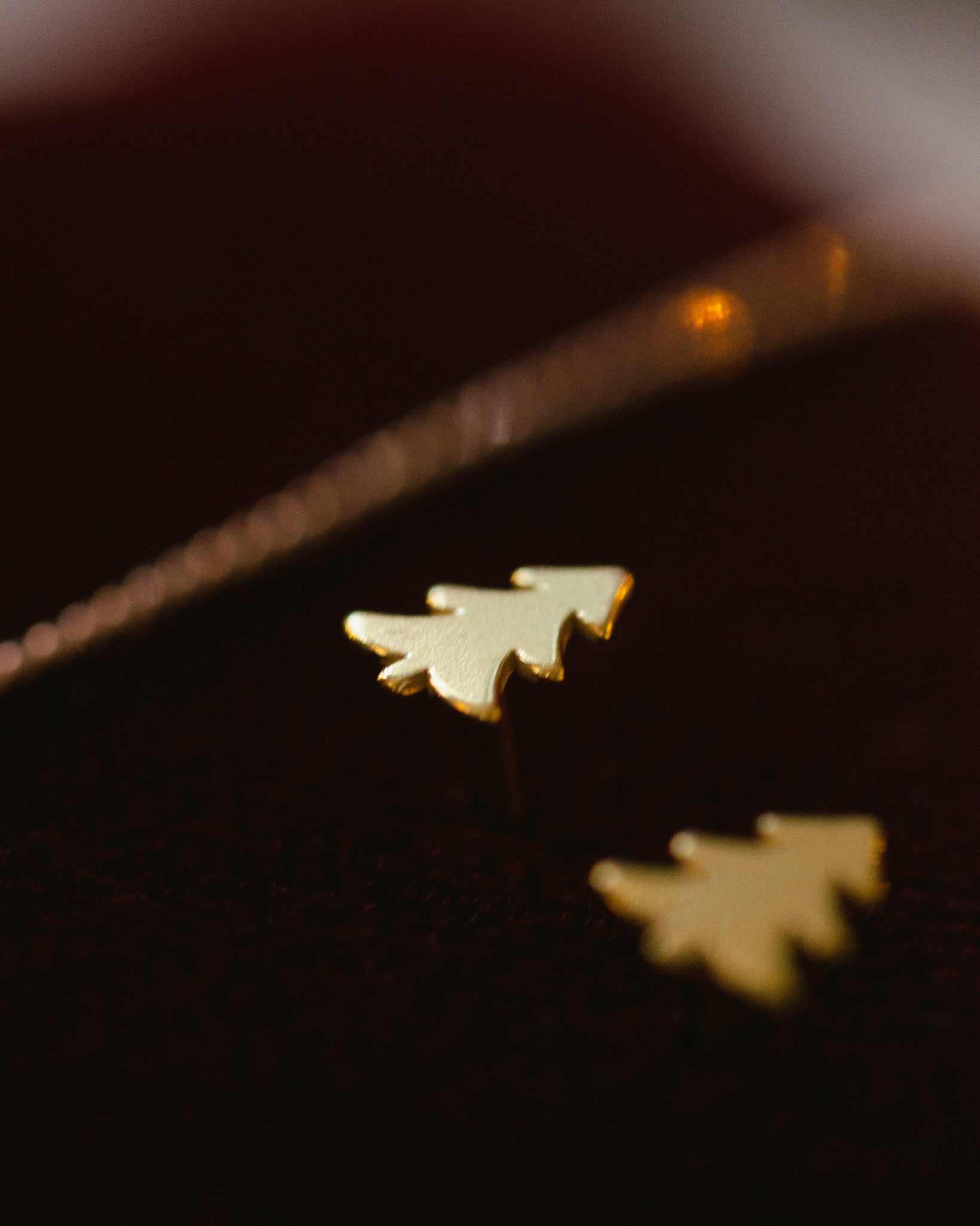 Pine - Silver Stud Earrings