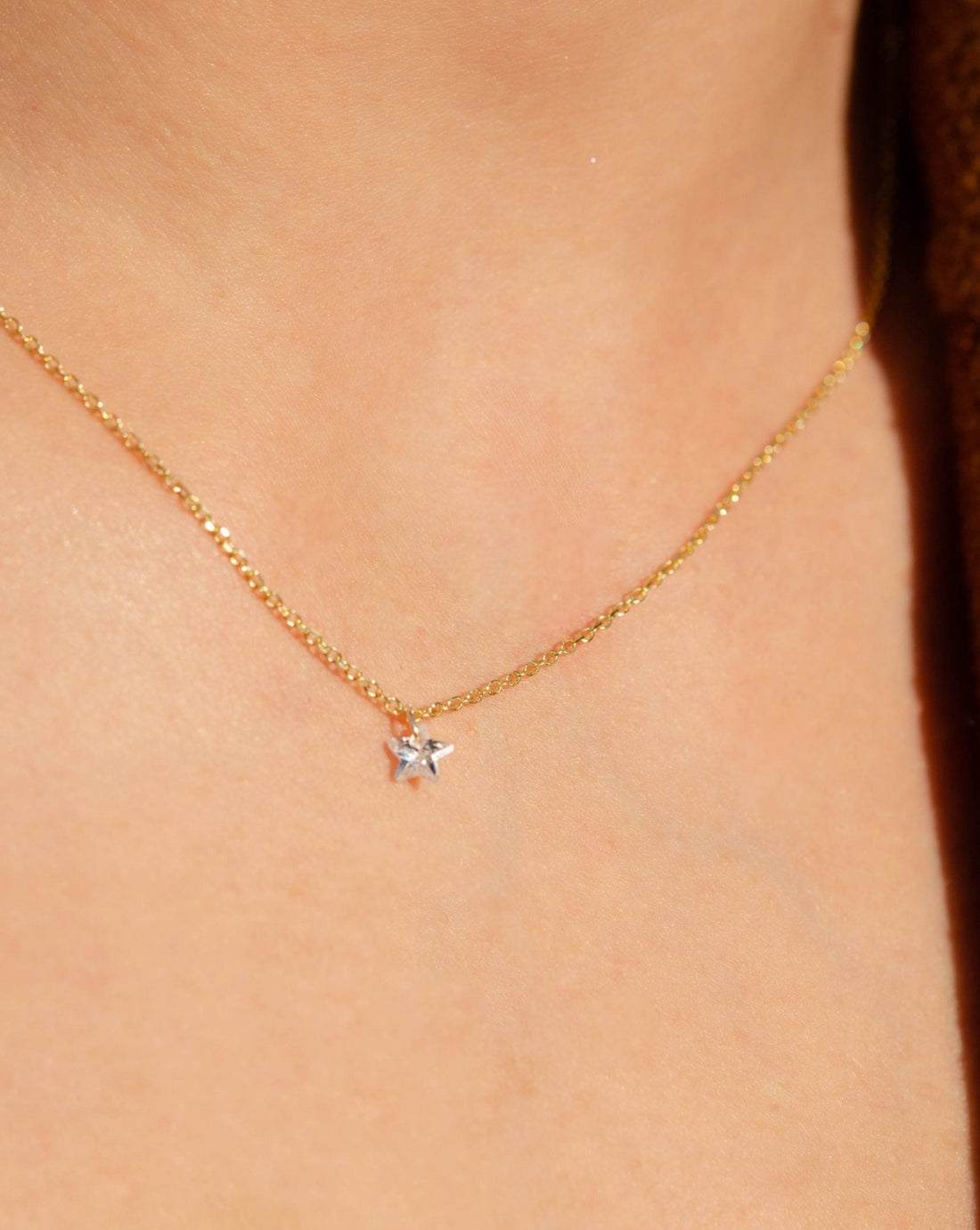 Baby Cubic Zirconia - Silver Necklace