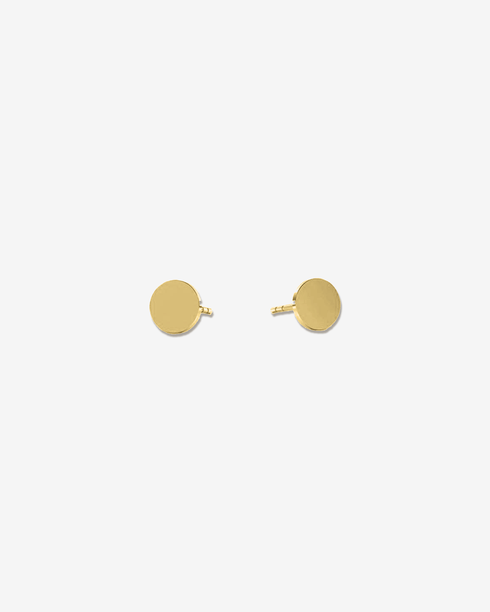 Button - Gold Earrings