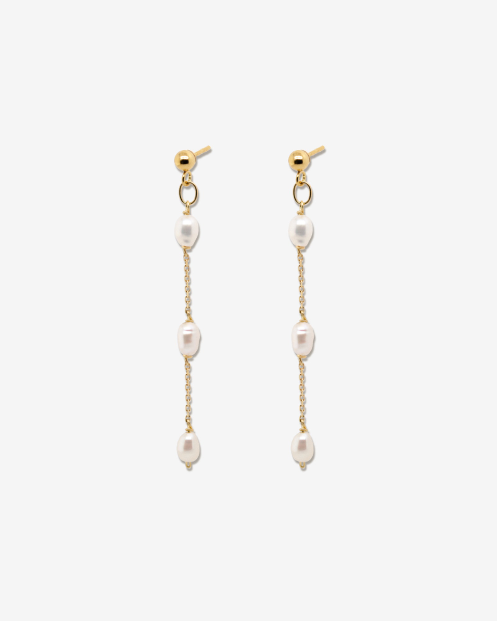 Hibiscus - Gold earrings