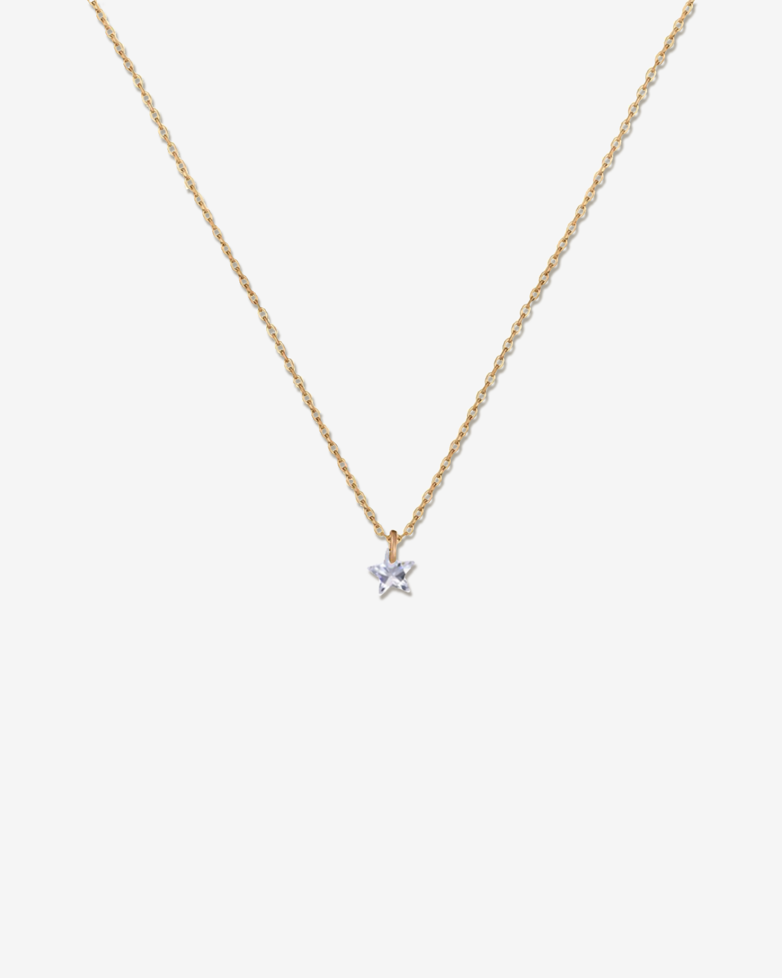 Baby Cubic Zirconia - Silver Necklace