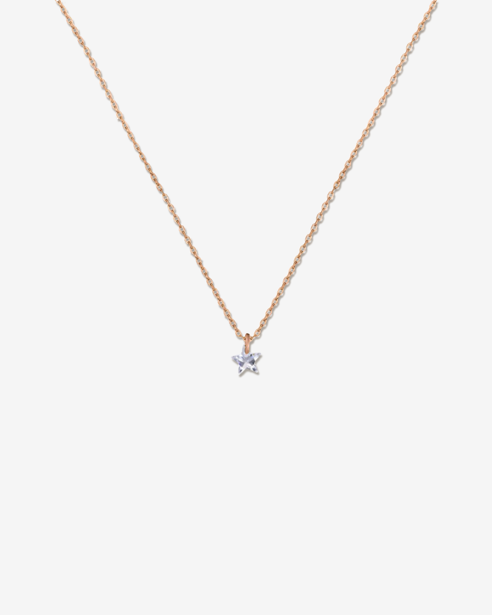 Baby Cubic Zirconia - Silver Necklace