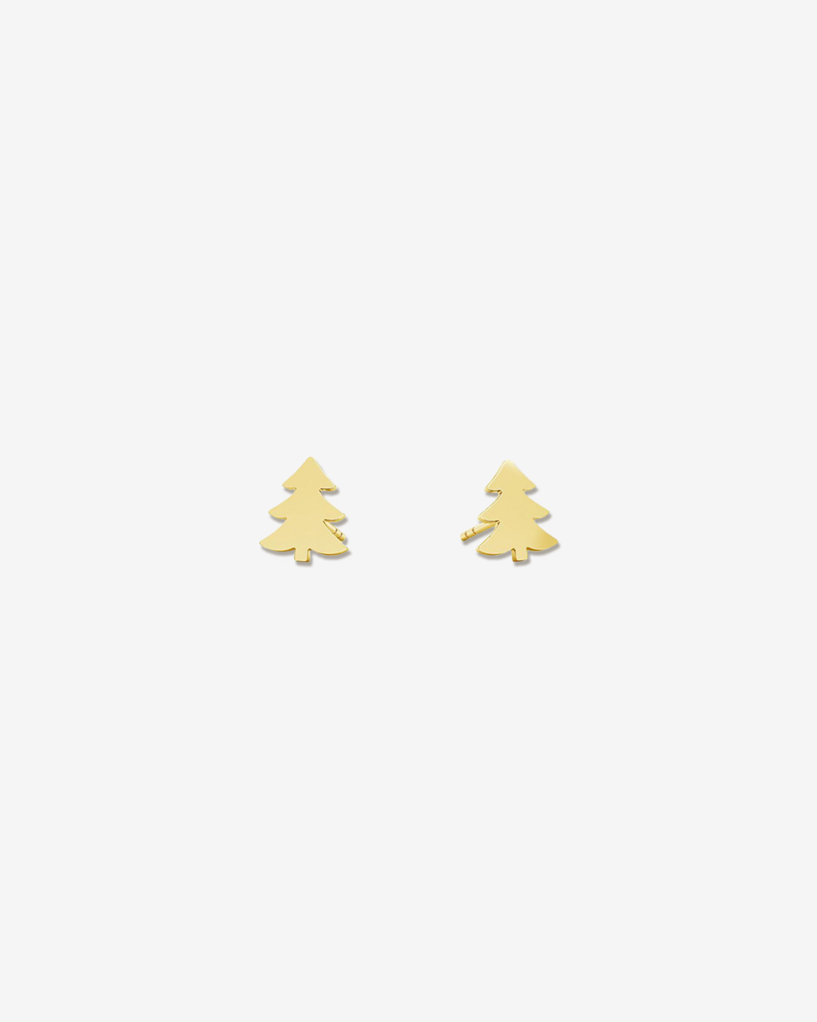 Pine - Silver Stud Earrings