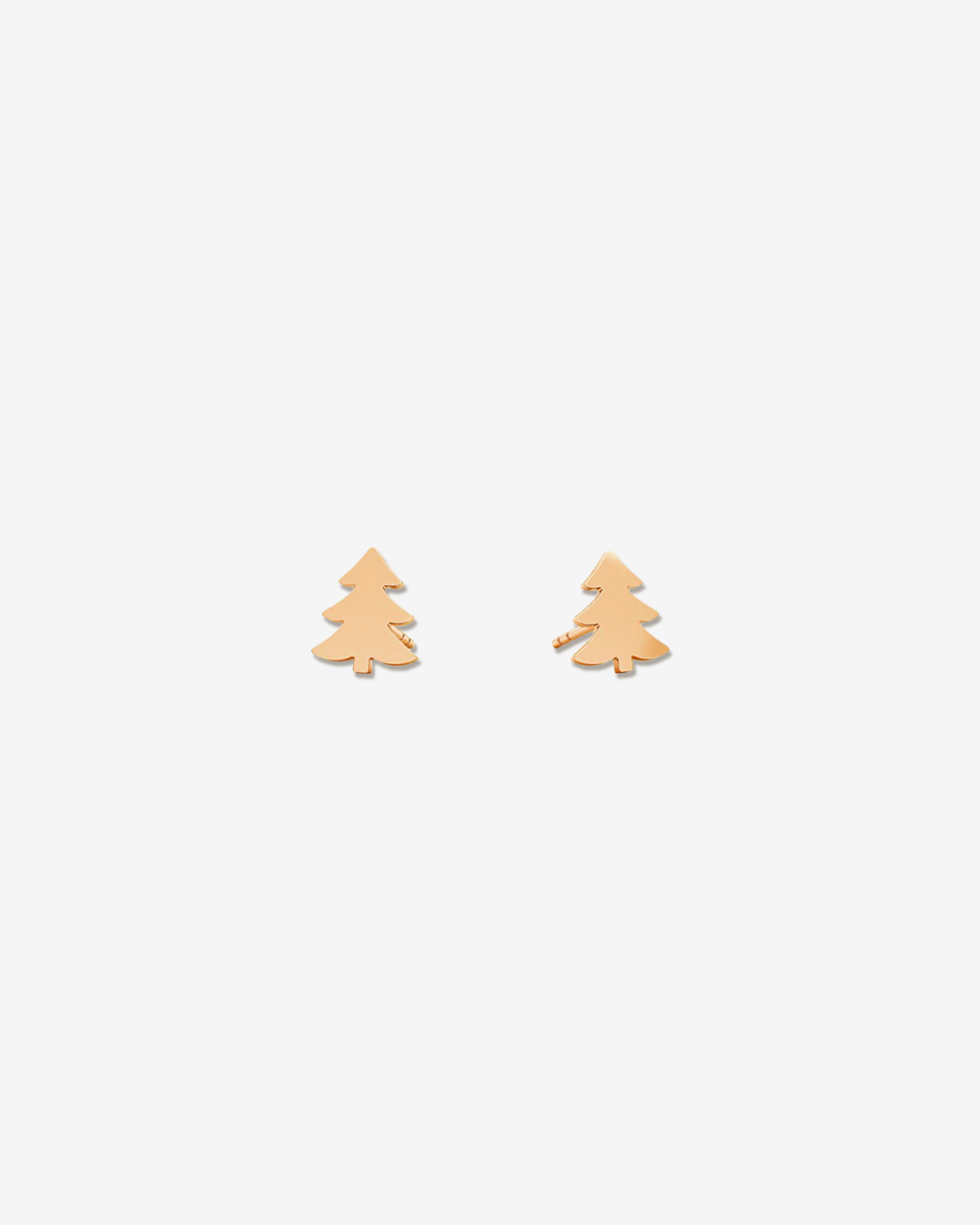 Pine - Silver Stud Earrings
