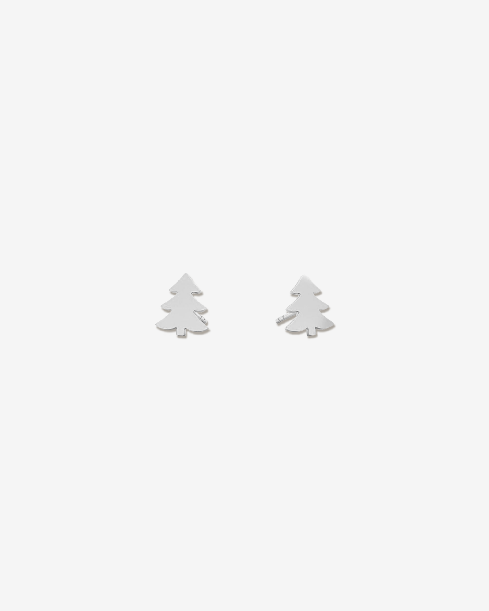 Pine - Silver Stud Earrings